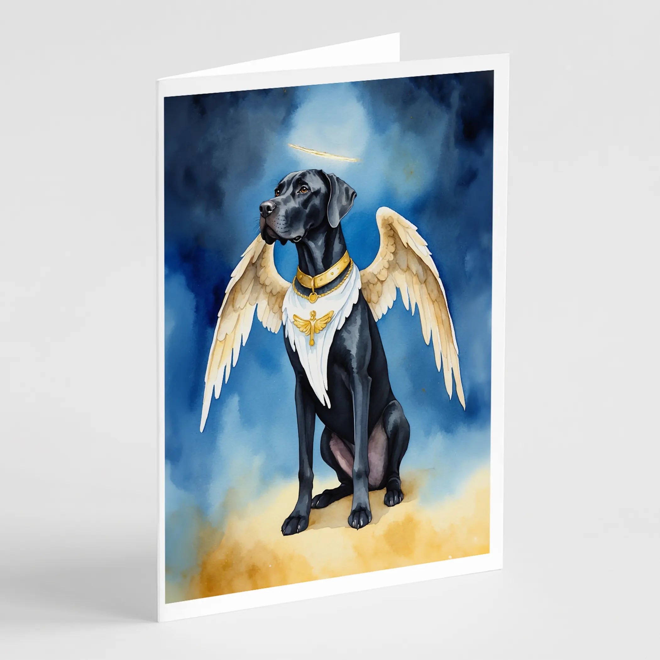 Great Dane My Angel Greeting Cards Pack of 8 Caroline's Treasures