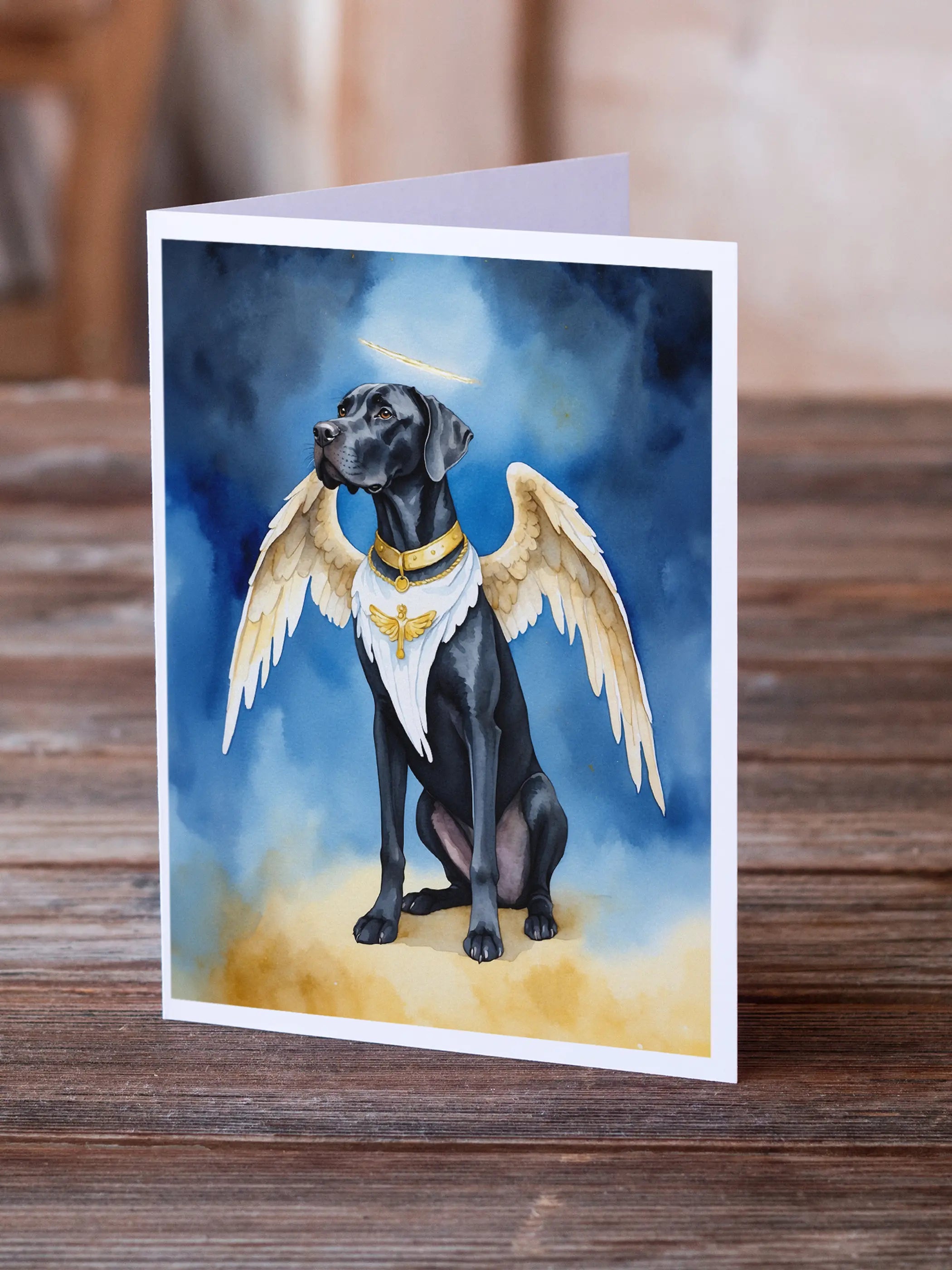 Great Dane My Angel Greeting Cards Pack of 8 Caroline's Treasures