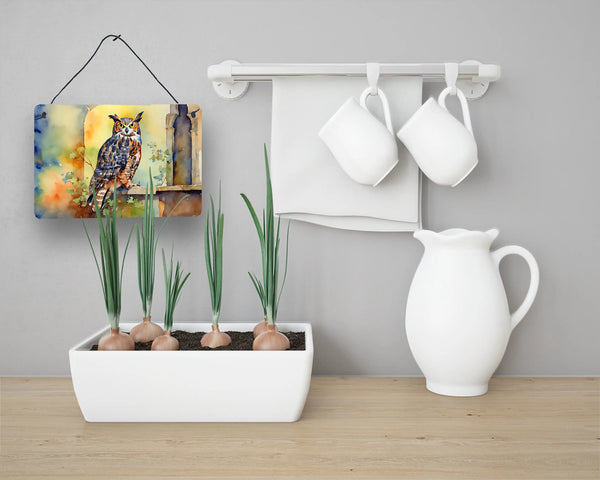 Great Horned Owl Wall or Door Hanging Prints Caroline's Treasures