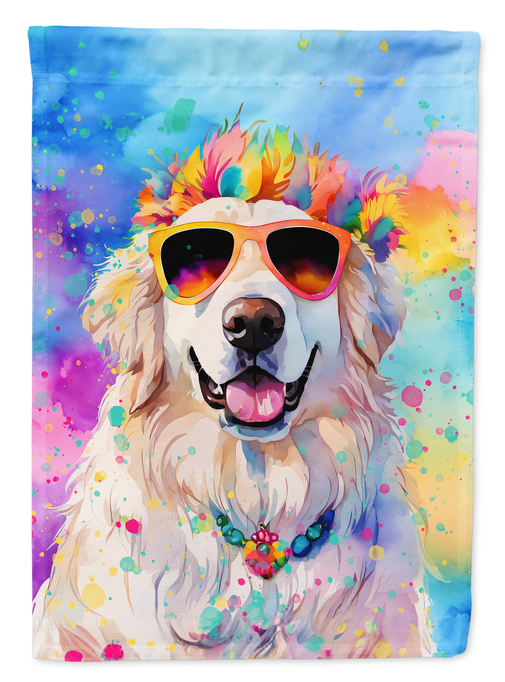 Great Pyrenees Hippie Dawg Garden Flag Caroline's Treasures