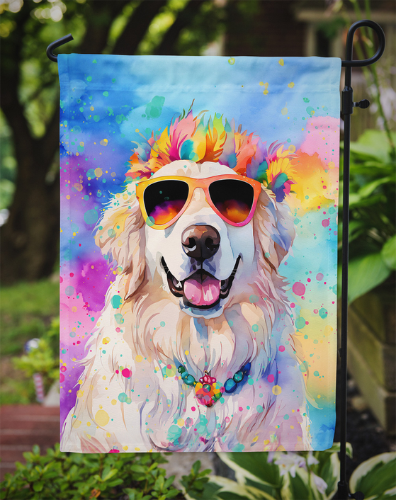 Great Pyrenees Hippie Dawg Garden Flag Caroline's Treasures