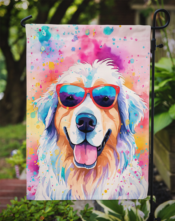 Great Pyrenees Hippie Dawg Garden Flag Caroline's Treasures