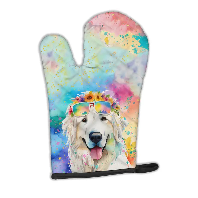 Great Pyrenees Hippie Dawg Oven Mitt Caroline's Treasures
