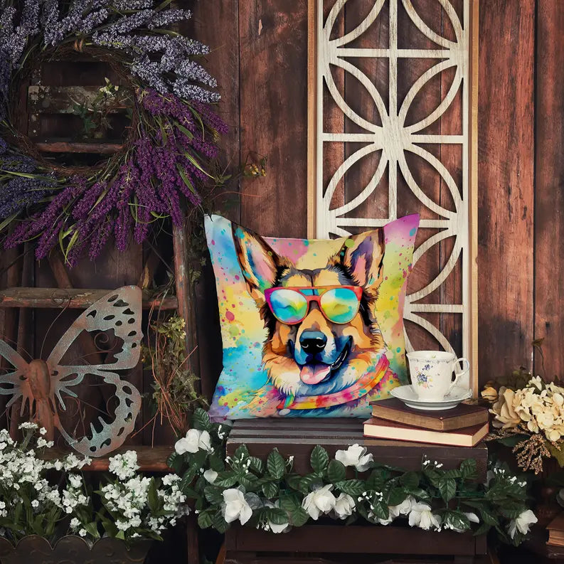 Great Pyrenees Hippie Dawg Pair of Pot Holders Caroline's Treasures