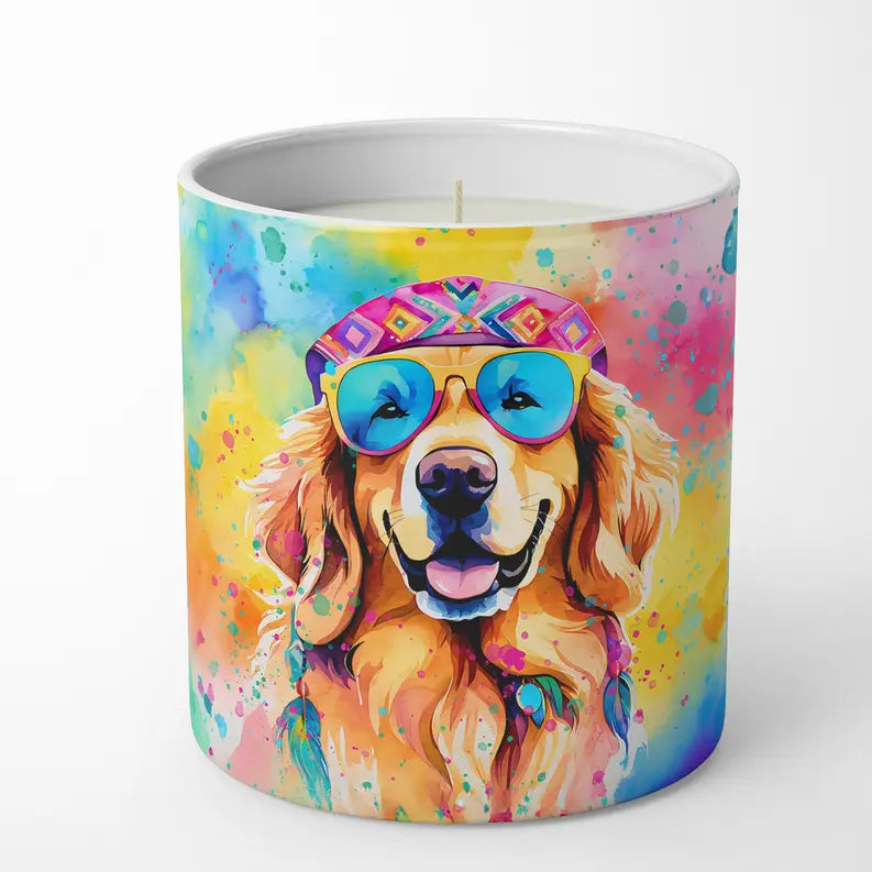 Great Pyrenees Hippie Dawg Pair of Pot Holders Caroline's Treasures