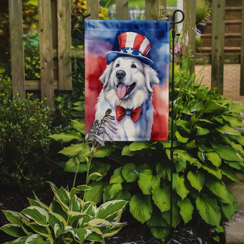 Great Pyrenees Patriotic American Garden Flag Caroline's Treasures