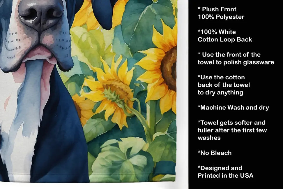 Great Pyrenees in Sunflowers Pair of Pot Holders Caroline's Treasures