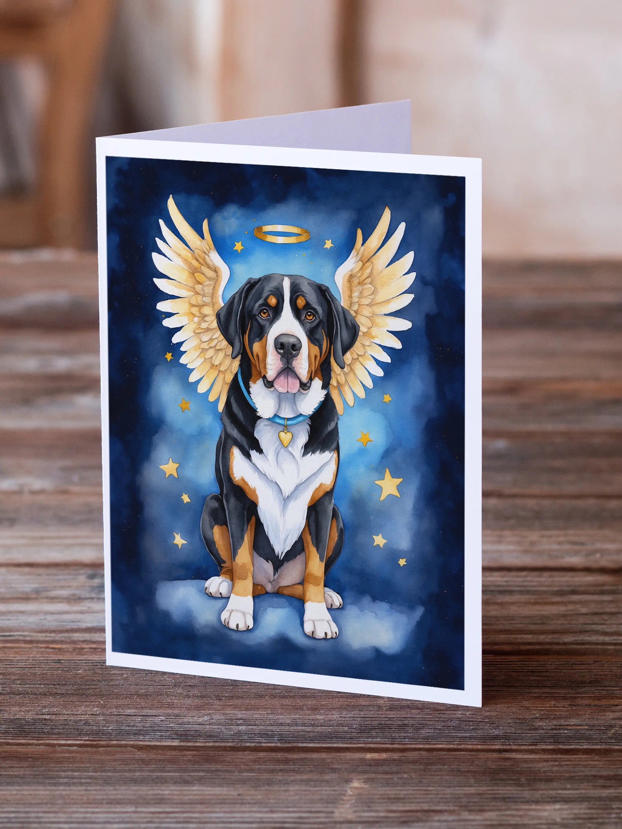 Greater Swiss Mountain Dog My Angel Greeting Cards Pack of 8 Caroline's Treasures