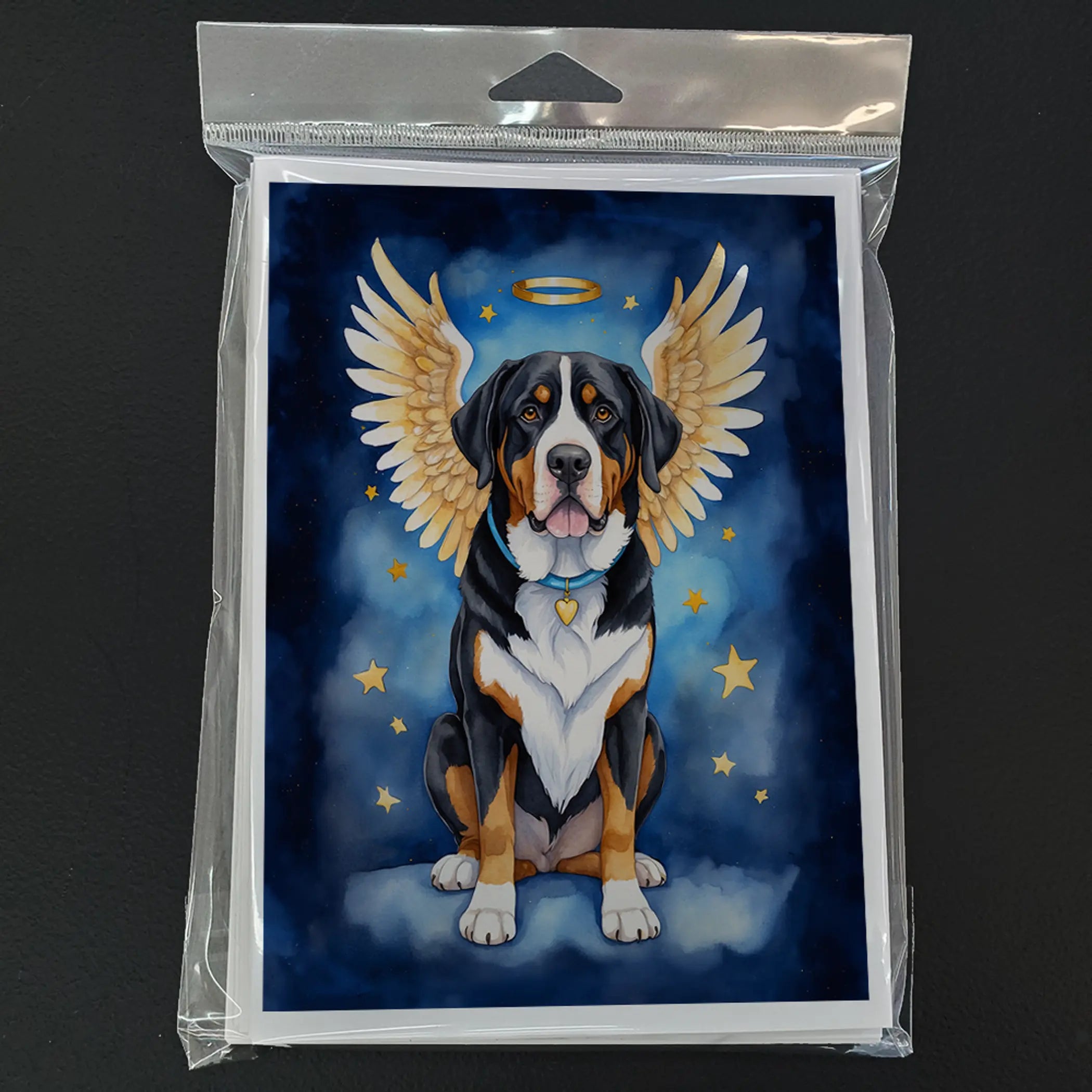 Greater Swiss Mountain Dog My Angel Greeting Cards Pack of 8 Caroline's Treasures