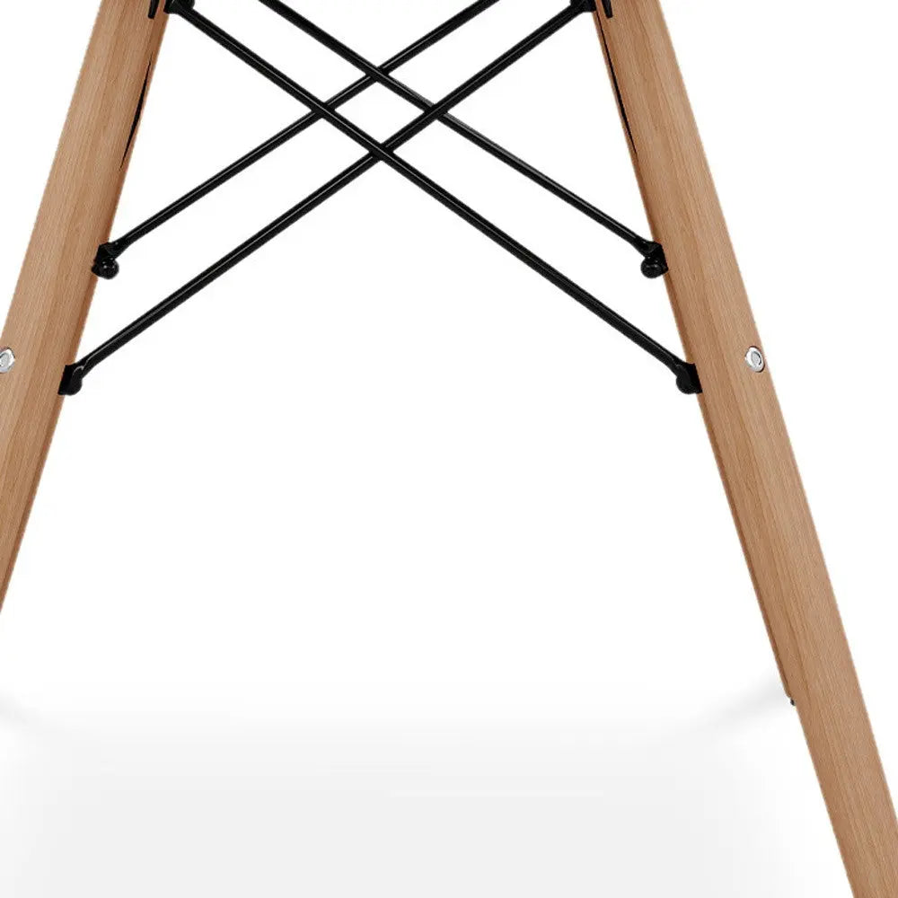 Green And Natural Heavy Duty Plastic And Solid Wood Dining Arm Chair Homeroots Kitchen & Dining
