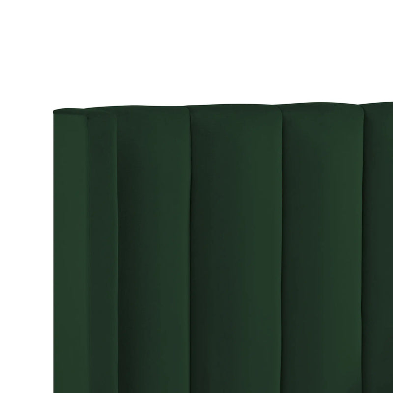 Green Velvet Upholstered Full Bed Frame Homeroots Bed & Bath