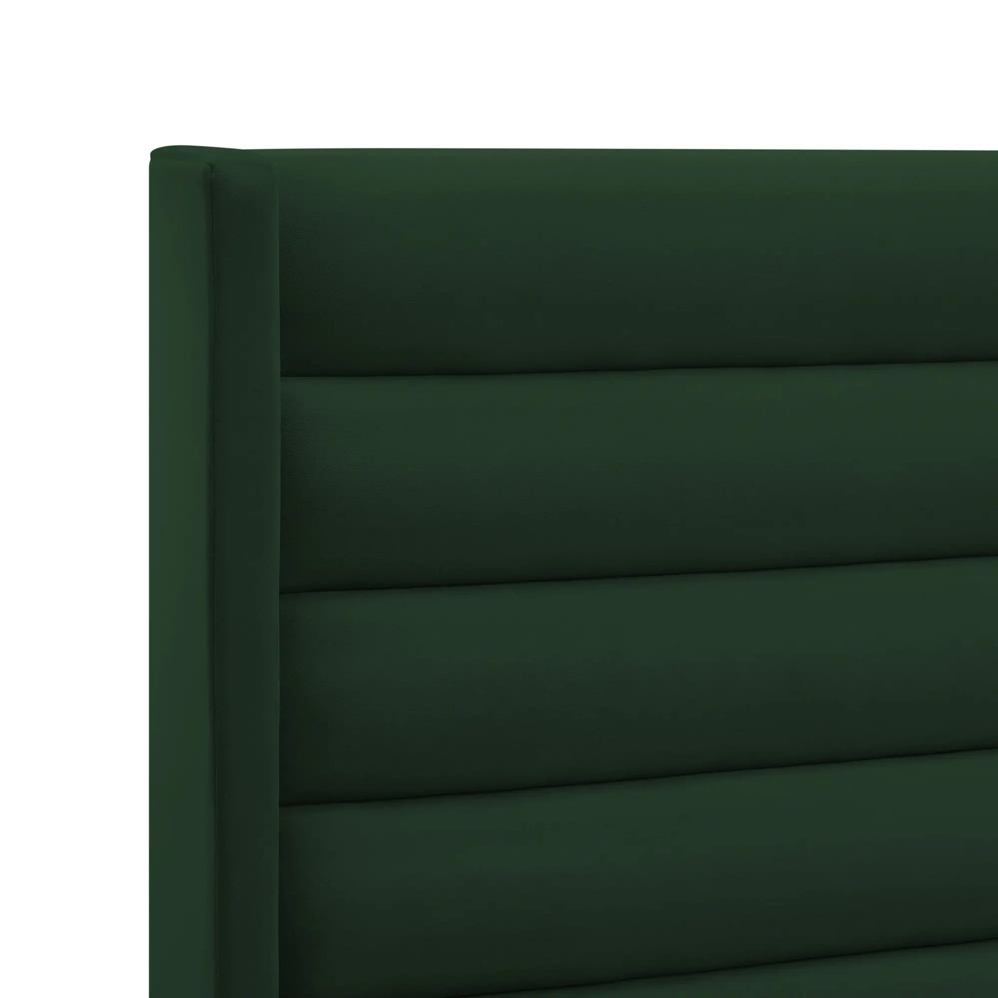 Green Velvet Upholstered Full Bed Frame Homeroots Bed & Bath