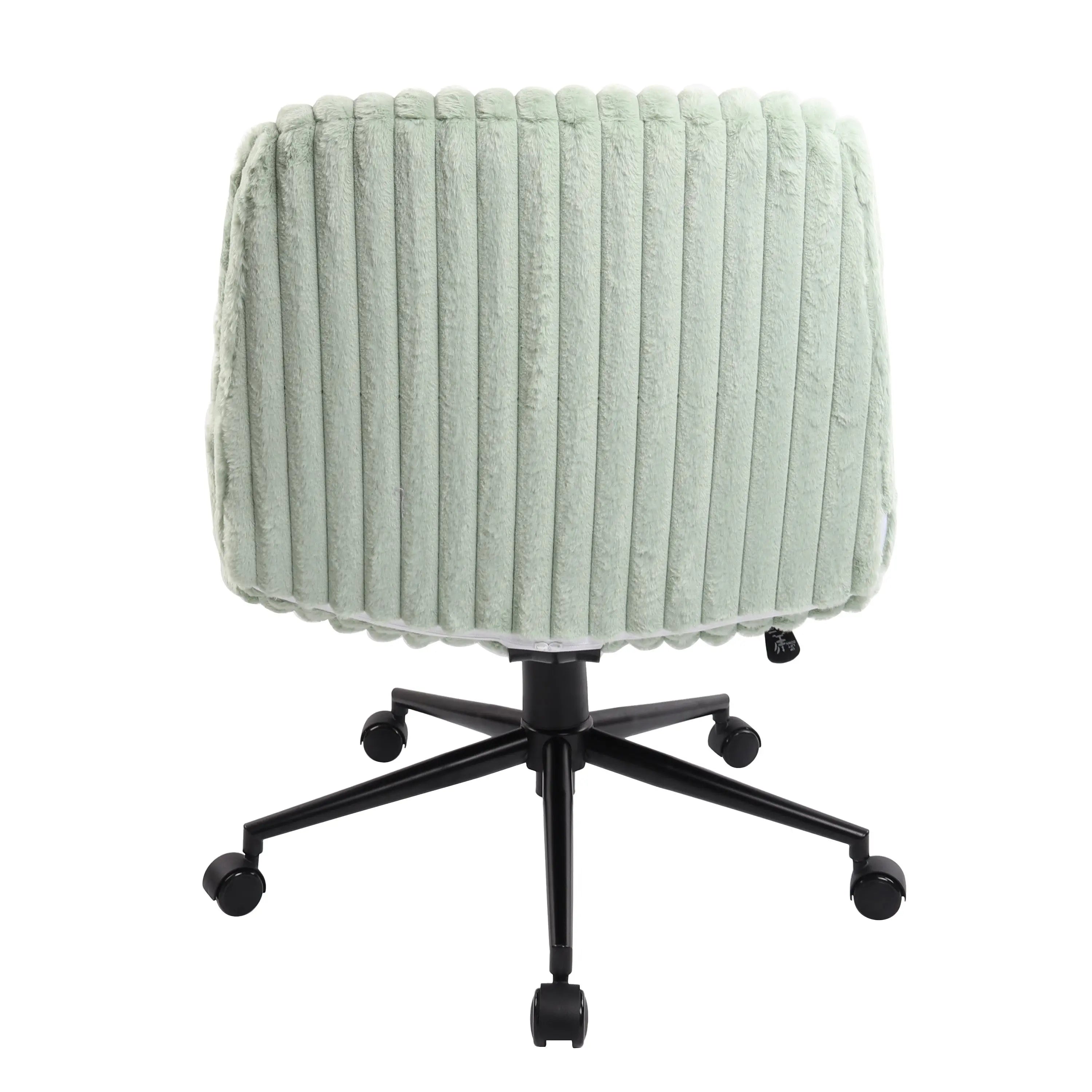 Green and Black Adjustable Height Rolling Gaming Chair Homeroots Office