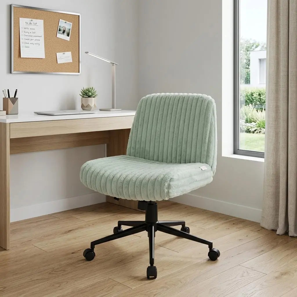 Green and Black Adjustable Height Rolling Gaming Chair Homeroots Office