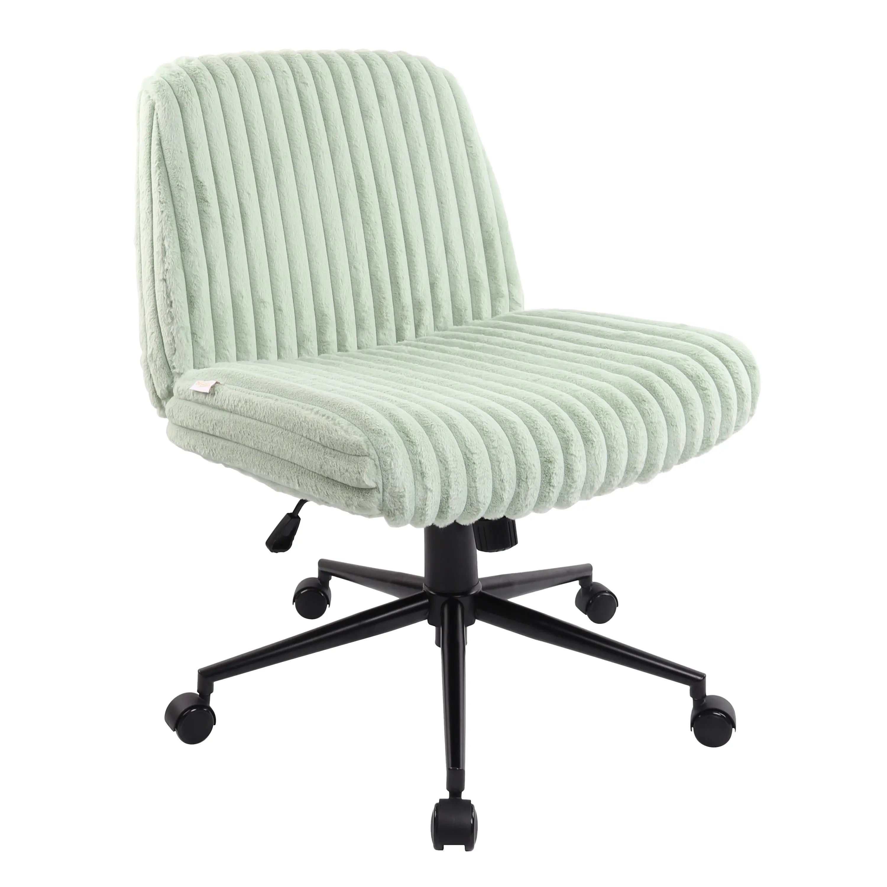 Green and Black Adjustable Height Rolling Gaming Chair Homeroots Office