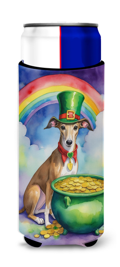 Greyhound St Patrick's Day Hugger for Ultra Slim Cans Caroline's Treasures