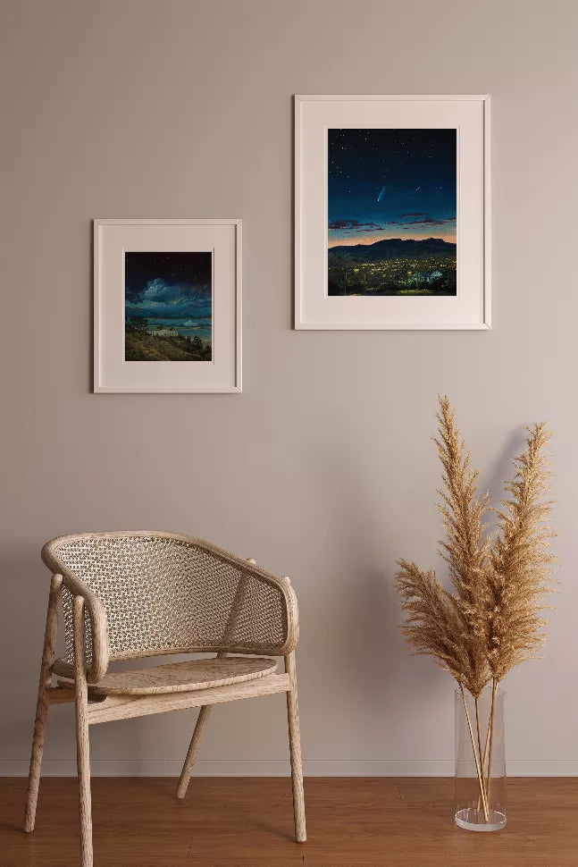 Griffith Observatory W/ Storm Clouds The Crafted Prints
