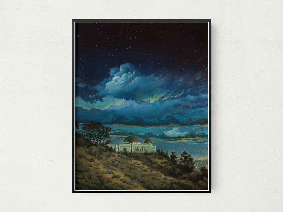 Griffith Observatory w/ Storm Clouds The Crafted Prints
