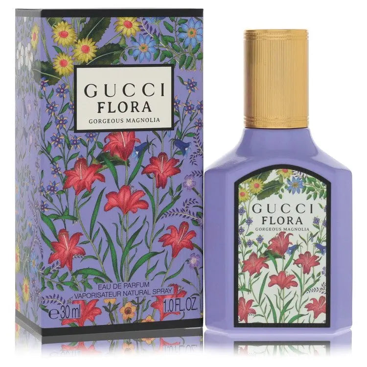 Gucci  Flora Gorgeous Magnolia by Gucci Eau De Parfum Spray 1.0 oz for Women for Fragrances for Women Gucci