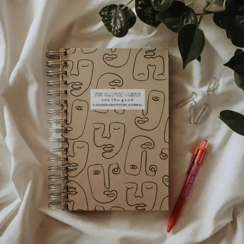 Guided Gratitude Journal - "See The Good" - Faces The Crafted Prints
