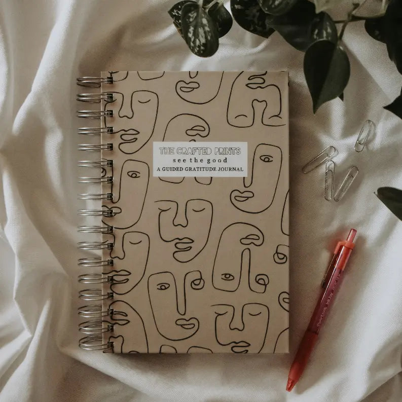 Guided Gratitude Journal - "See The Good" - Faces The Crafted Prints