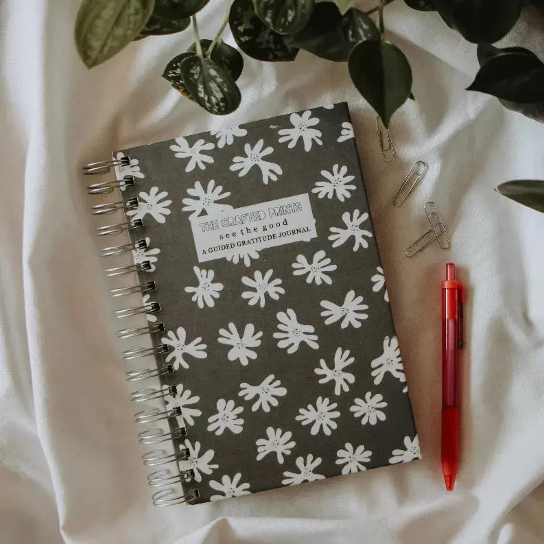 Guided Gratitude Journal - "See The Good" - Floral The Crafted Prints