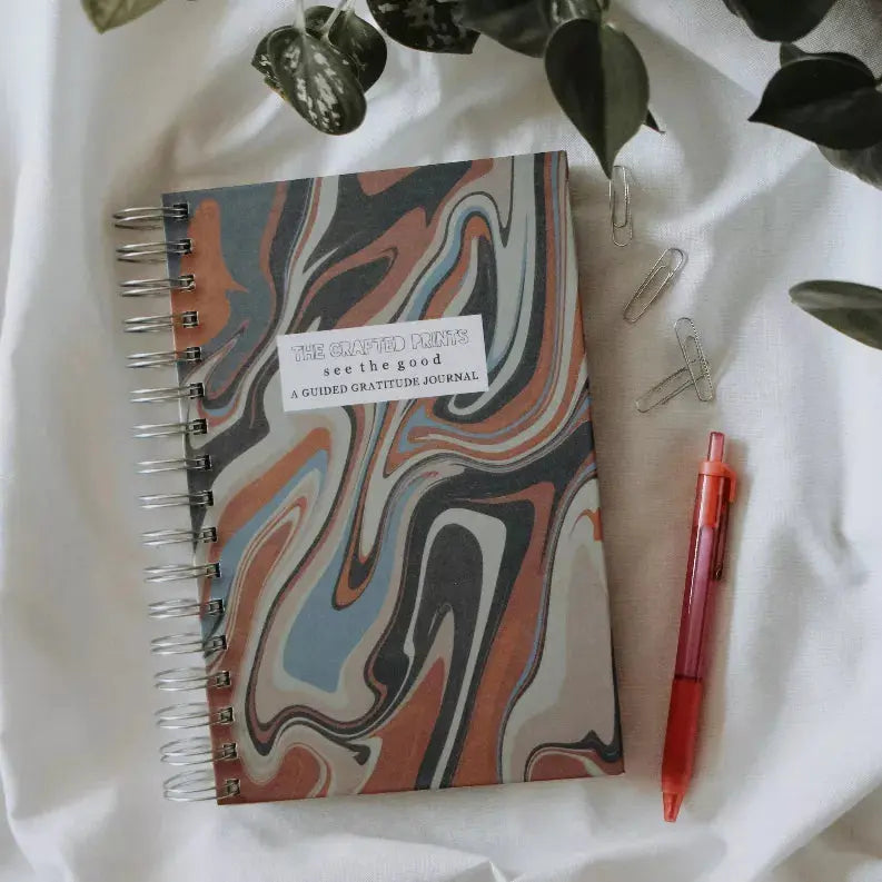 Guided Gratitude Journal - "See The Good" - Marbled The Crafted Prints