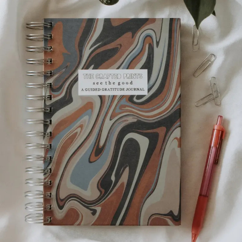 Guided Gratitude Journal - "See The Good" - Marbled The Crafted Prints