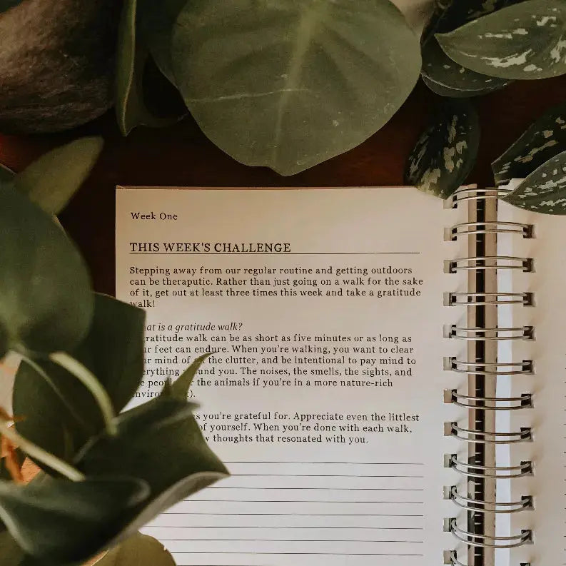 Guided Gratitude Journal - "See The Good" - Retro Floral The Crafted Prints