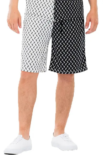 HALF AND HALF PRINT SHORTS WEIV