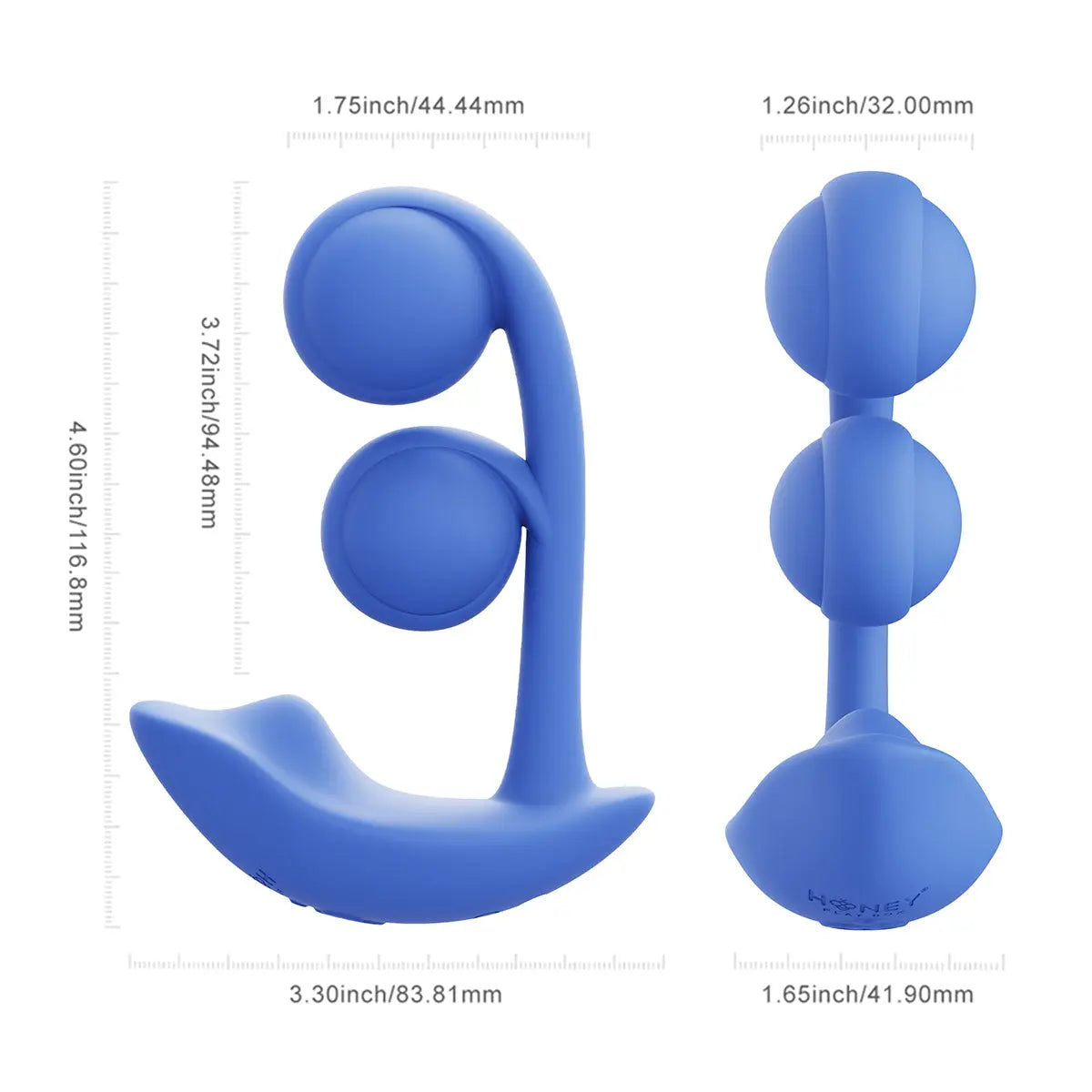 HPB Melody Twin Balls Dual Vibr Blue Honey Play Box