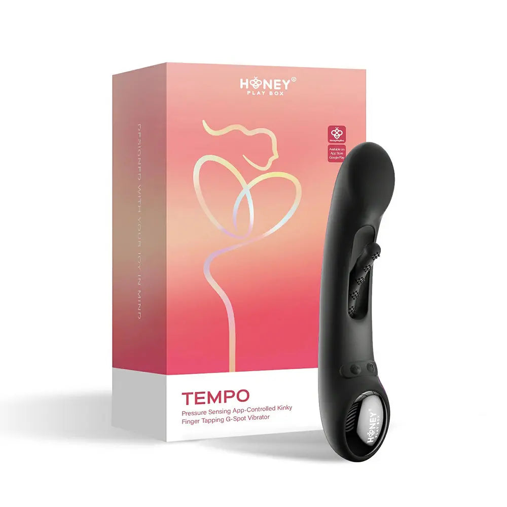 HPB Tempo PressSens App Tap G-Spot Blk Honey Play Box