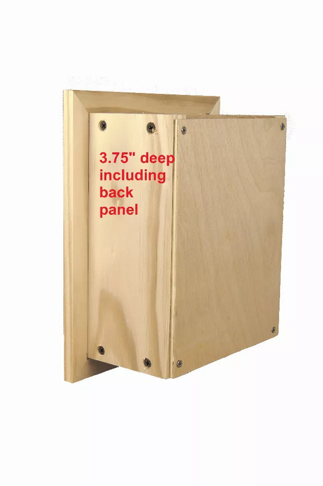 Haile Solid Wood Recessed Wood Toilet Paper Holder with Storage Cubby WG Wood Products, LLC