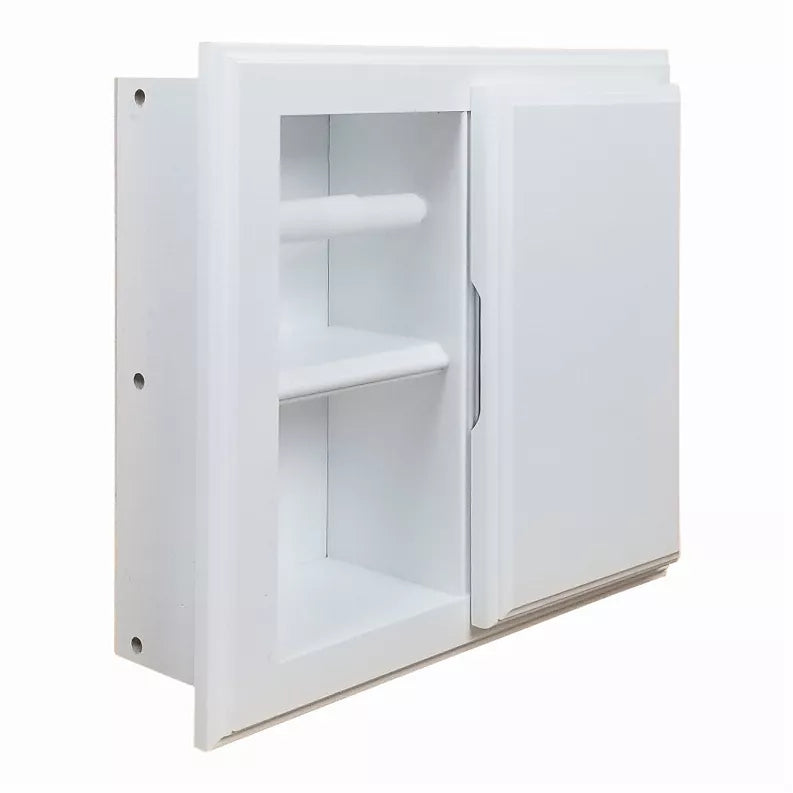 Haile Solid Wood Recessed Wood Toilet Paper Holder with Storage Cubby WG Wood Products, LLC