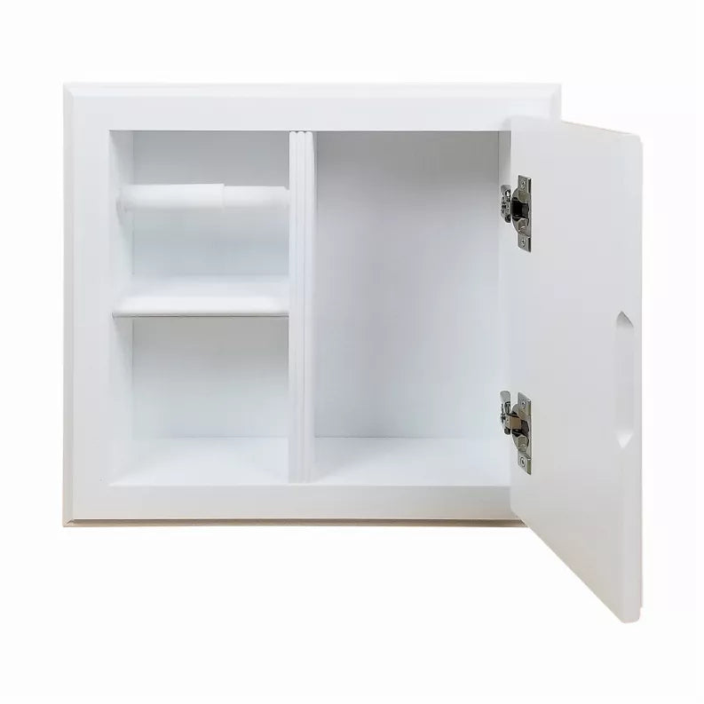 Haile Solid Wood Recessed Wood Toilet Paper Holder with Storage Cubby WG Wood Products, LLC