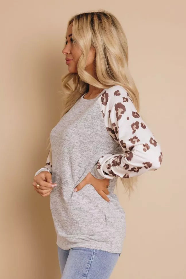 Hailey Leopard Top Stay Warm in Style