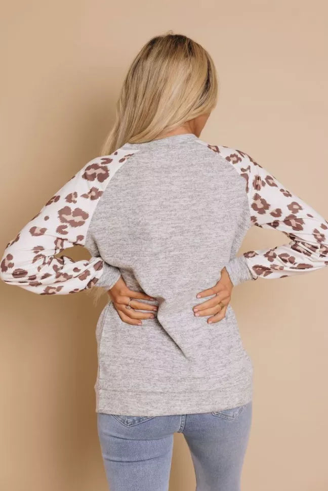 Hailey Leopard Top Stay Warm in Style