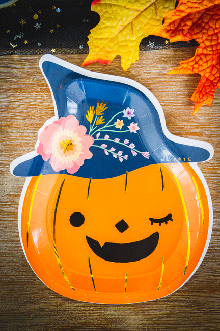 Halloween Pumpkin Dessert Plate Ma Fête