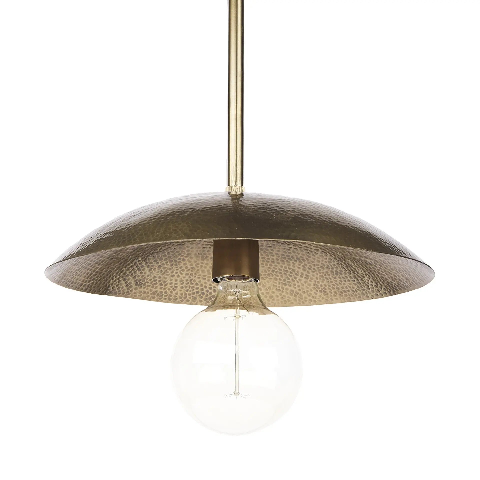 Hammered Gold Metal Hanging Pendant Light Homeroots Lighting