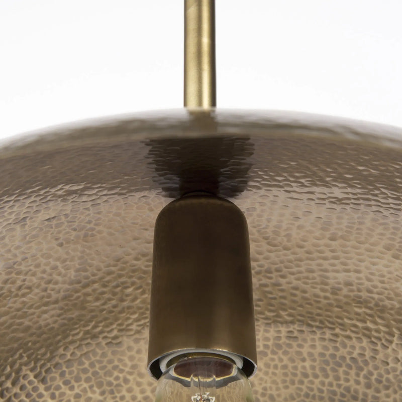 Hammered Gold Metal Hanging Pendant Light Homeroots Lighting
