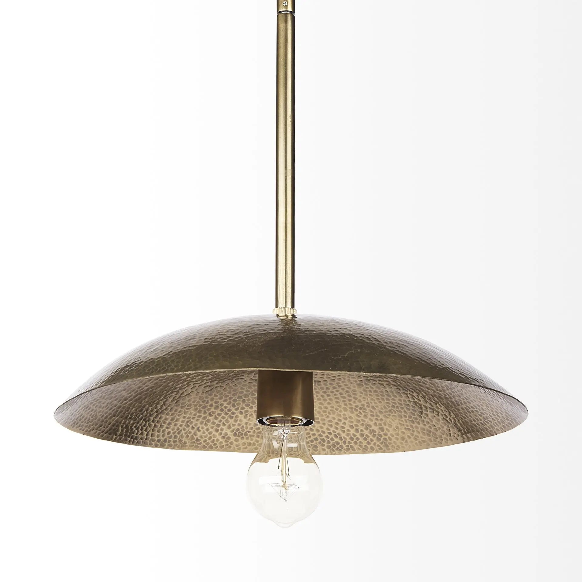 Hammered Gold Metal Hanging Pendant Light Homeroots Lighting