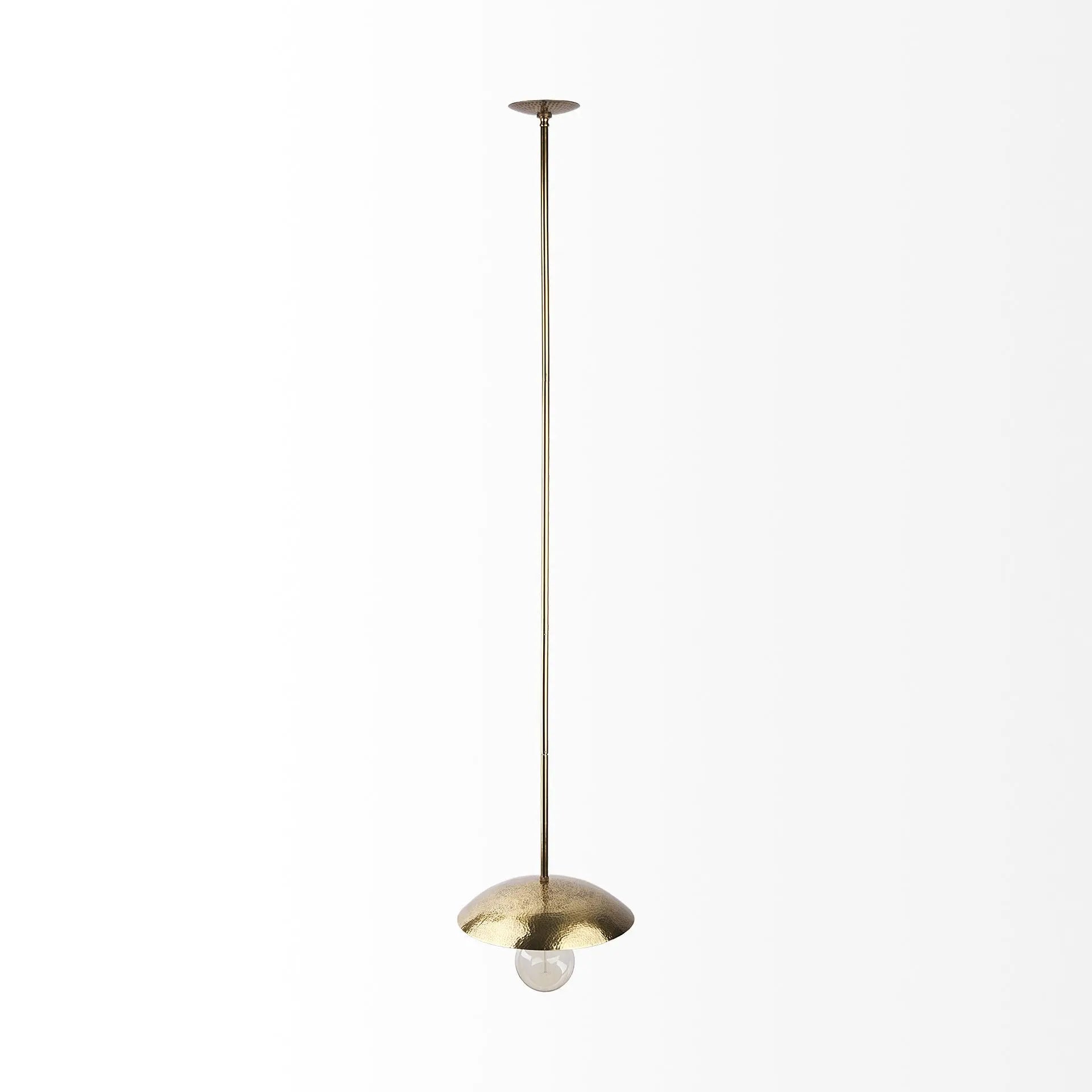 Hammered Gold Metal Hanging Pendant Light Homeroots Lighting