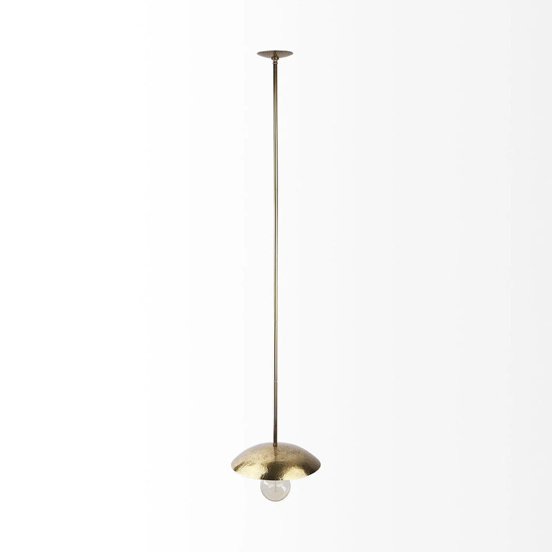 Hammered Gold Metal Hanging Pendant Light Homeroots Lighting