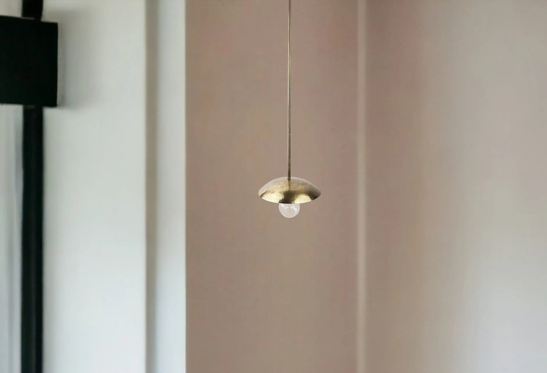 Hammered Gold Metal Hanging Pendant Light Homeroots Lighting