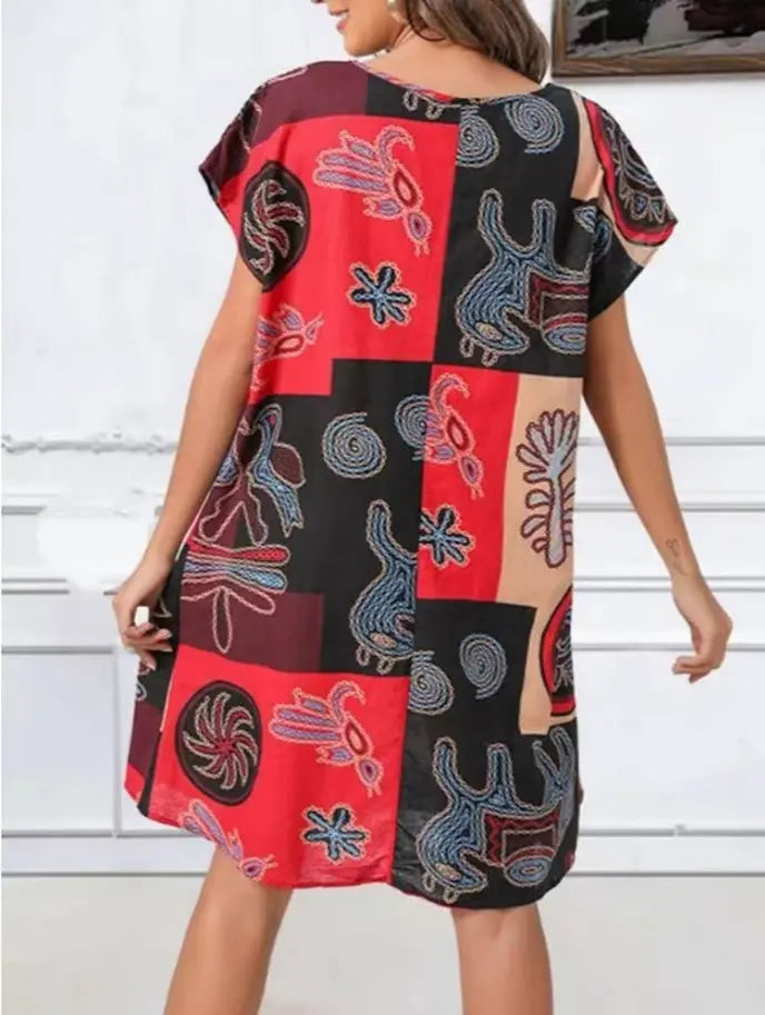 Handmade- 100% Linen Bright Dress Pawsome Pet