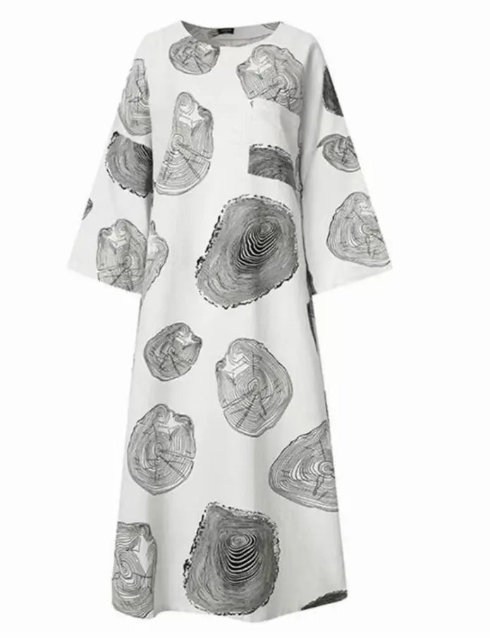 Handmade- 100% Linen Design Dress Pawsome Pet