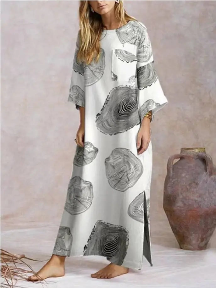 Handmade- 100% Linen Design Dress Pawsome Pet