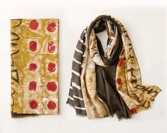 Handmade Cotton Voile Scarves, Gypsy Hair Wrap Pawsome Pet