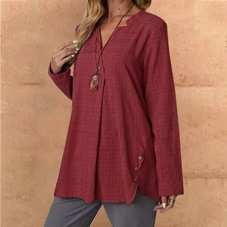 Handmade Dress - 100% Linen Fall Button Top Pawsome Pet