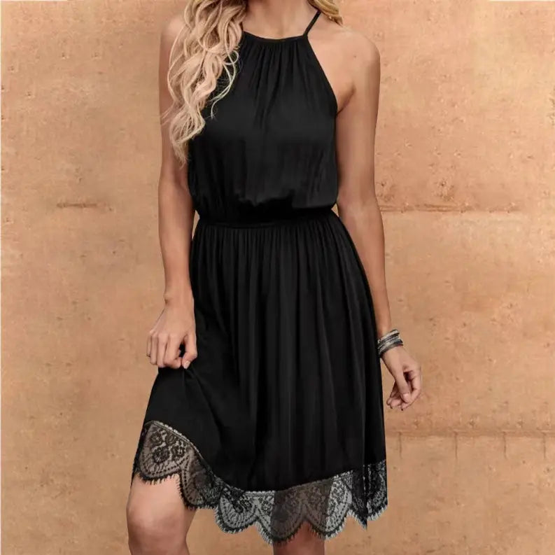 Handmade Dress -Black Simple Dress Pawsome Pet
